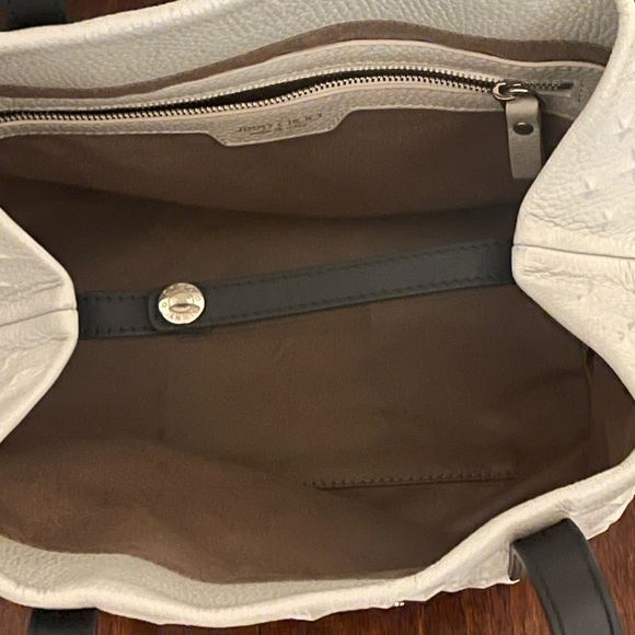 Jimmy Choo Sofia Cream Star-Embossed Tote - Picture 9 of 9